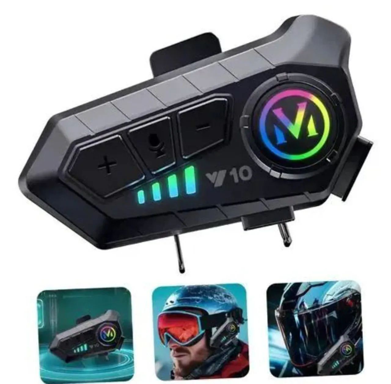 BLUETOOTH E MICROFONE PARA CAPACETE - Foto 3