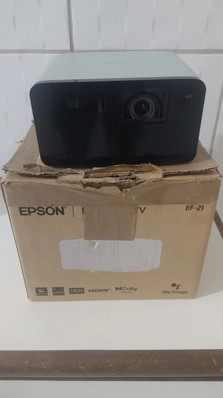 projetor epson epiqvision laser smart ef21