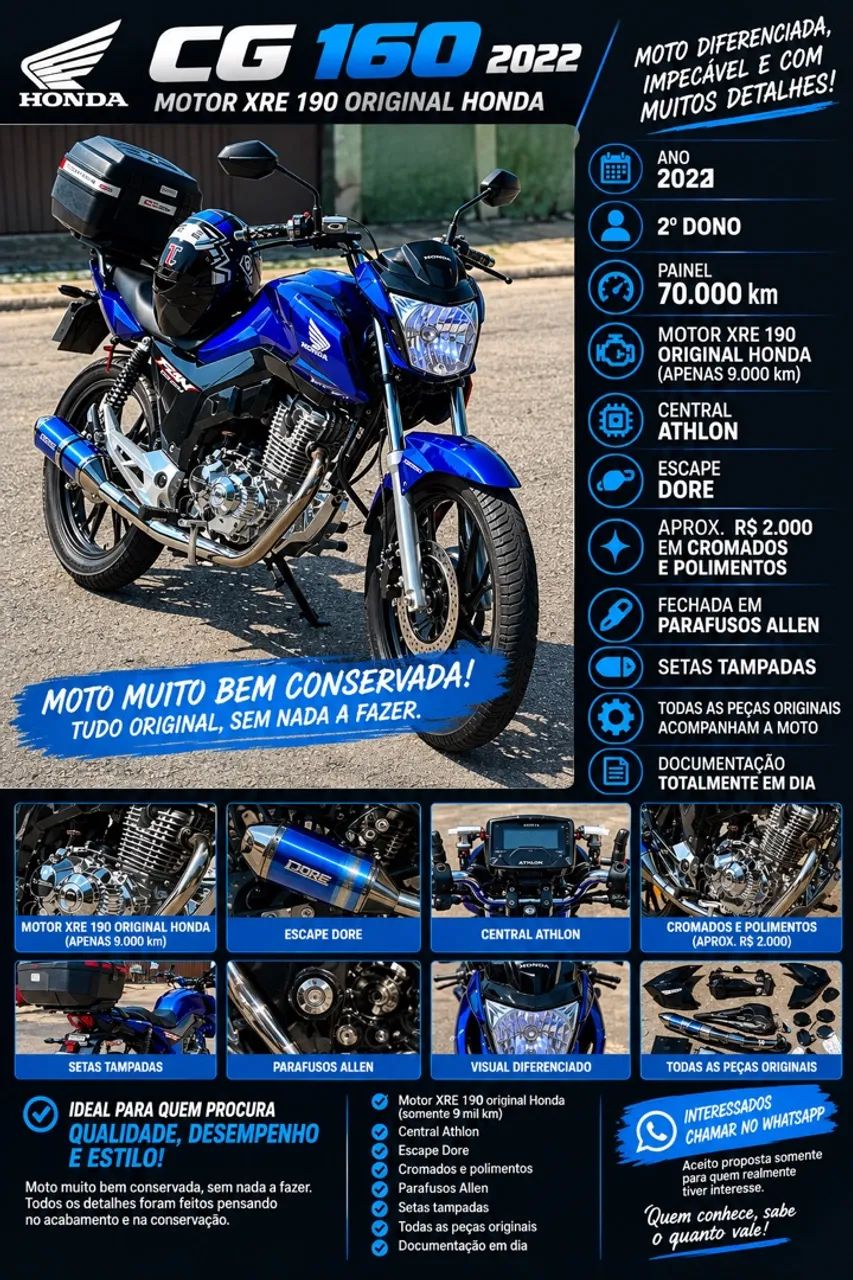 HONDA CG 190 2022  - Foto 3