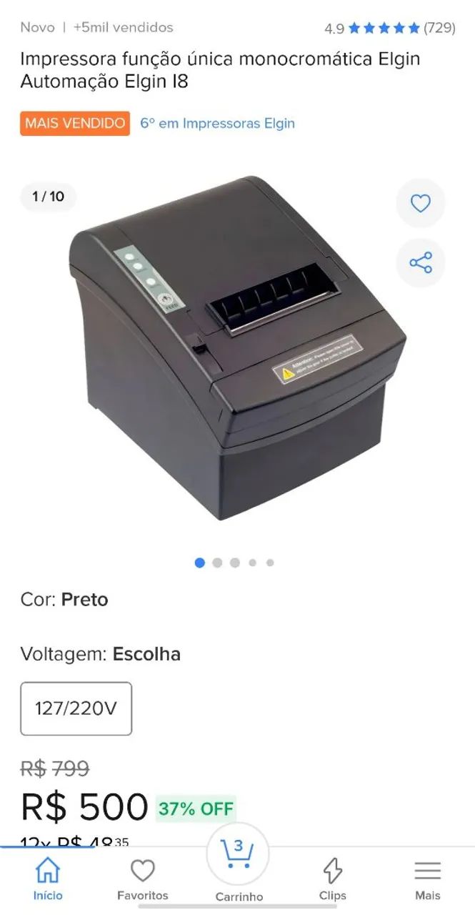 Impressora Elgin I8 (Comércio) - Foto 4