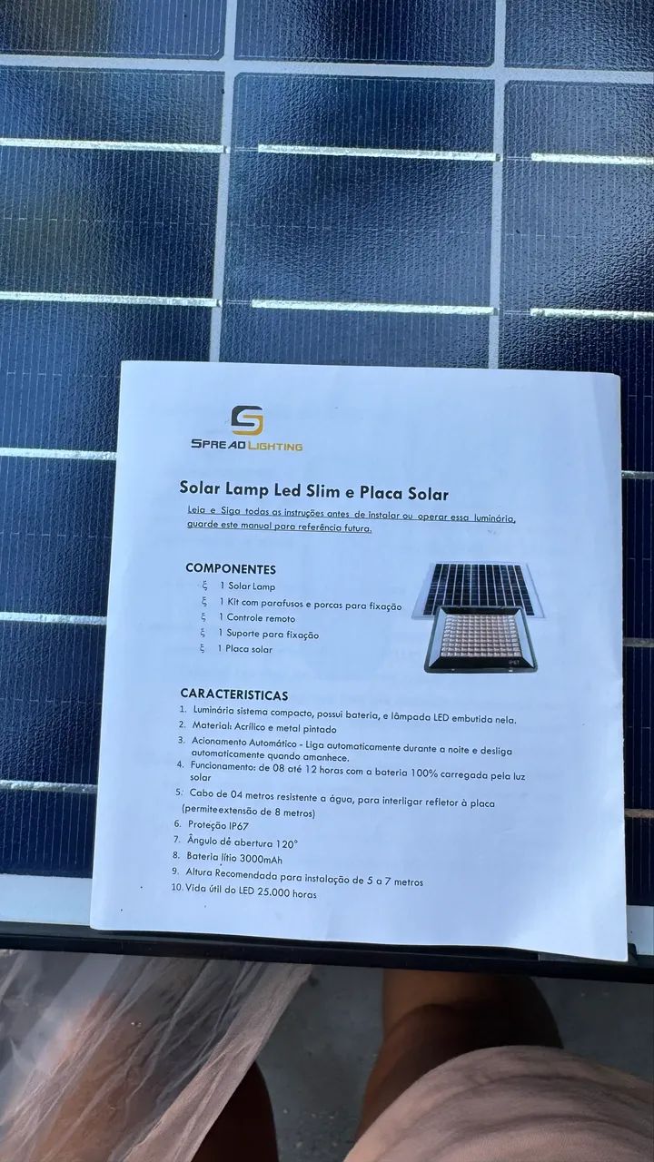 LUMINÁRIA SOLAR LED - Foto 4