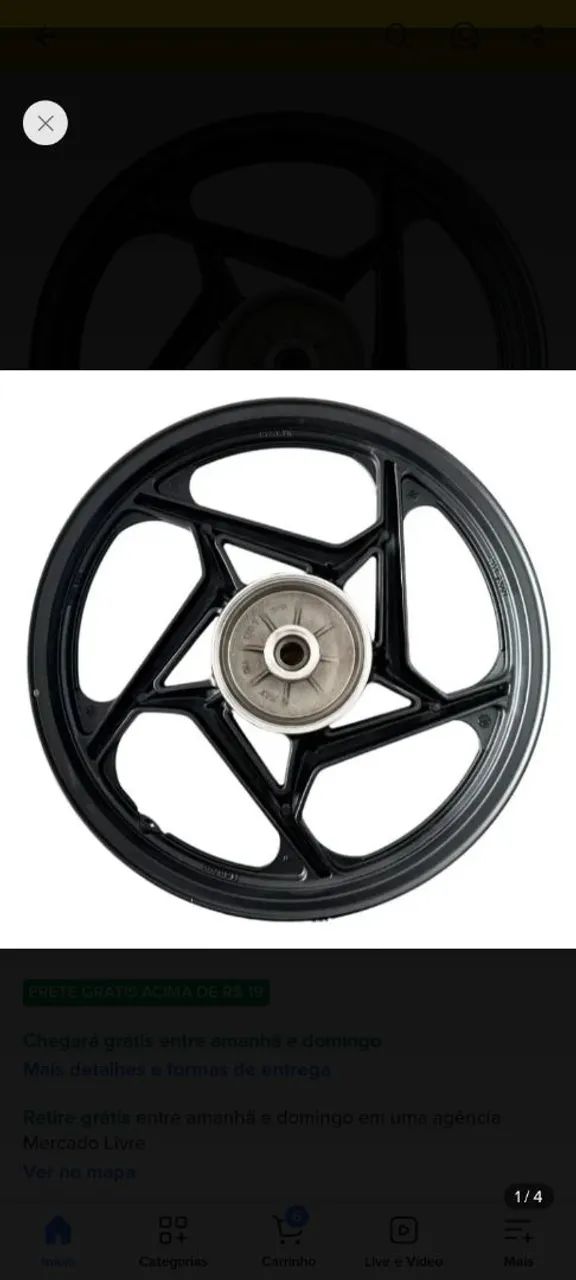 Roda dianteira dk160 original zerada!