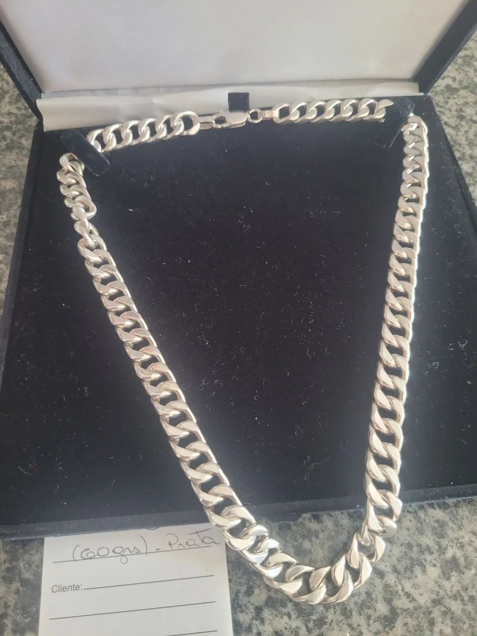 Corrente de Prata 925 Legítima - Elo Grumet - 60g - Foto 5