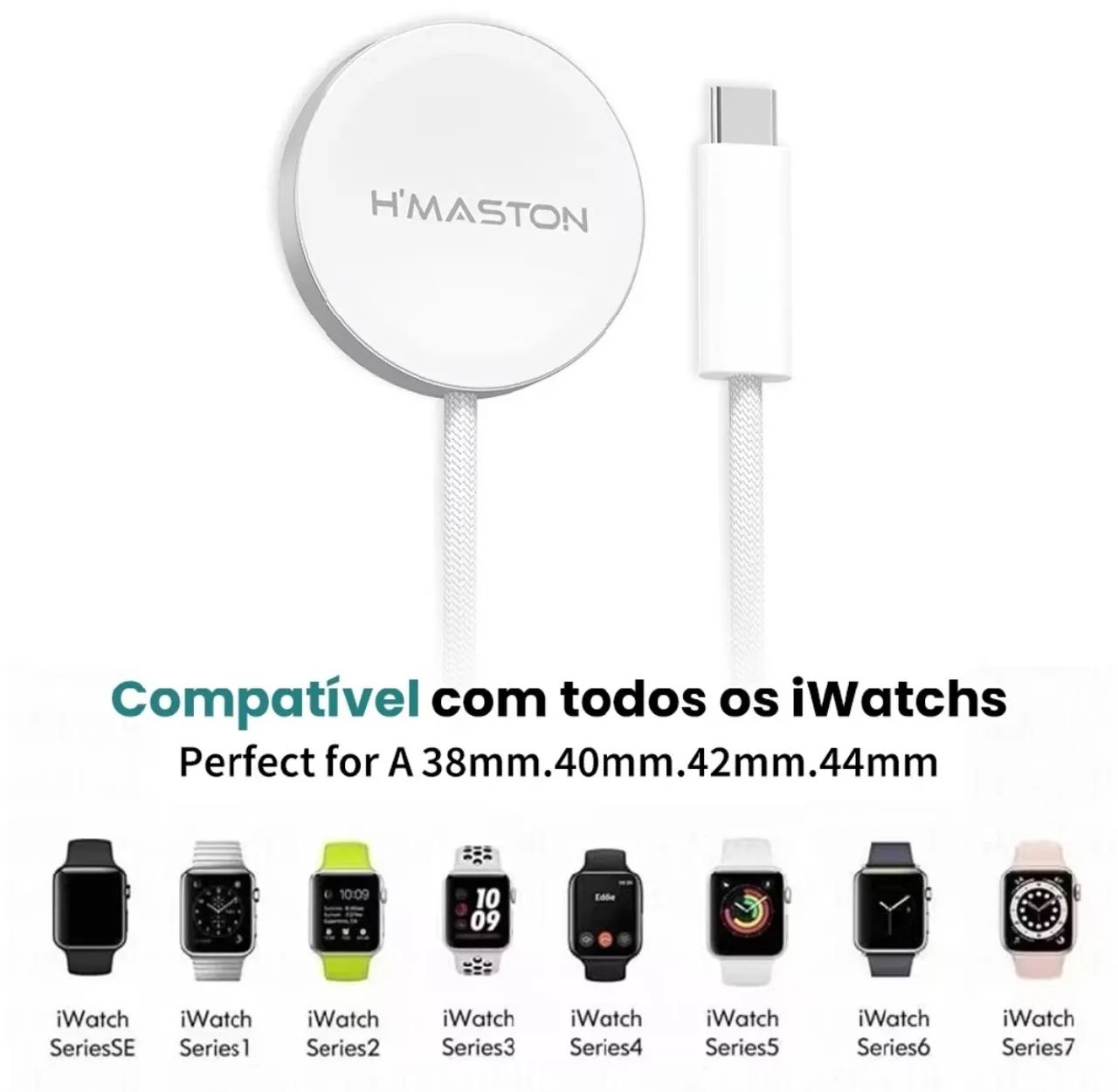 Carregador magnético tipo C para smartwatchs - Foto 2