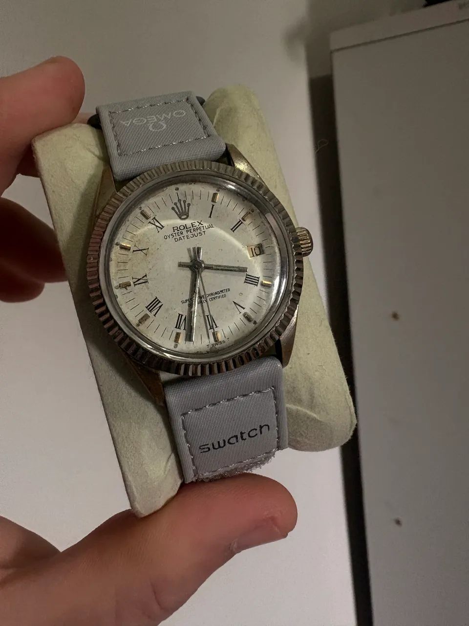 Rolex Datejust 36mm não passa data na coroa, mas funciona corda manual e automático.  - Foto 3