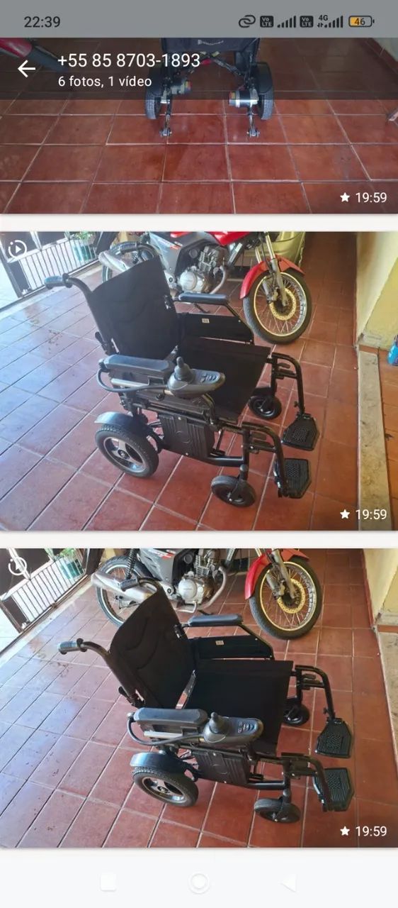 Cadeira de roda motorizada - Foto 2