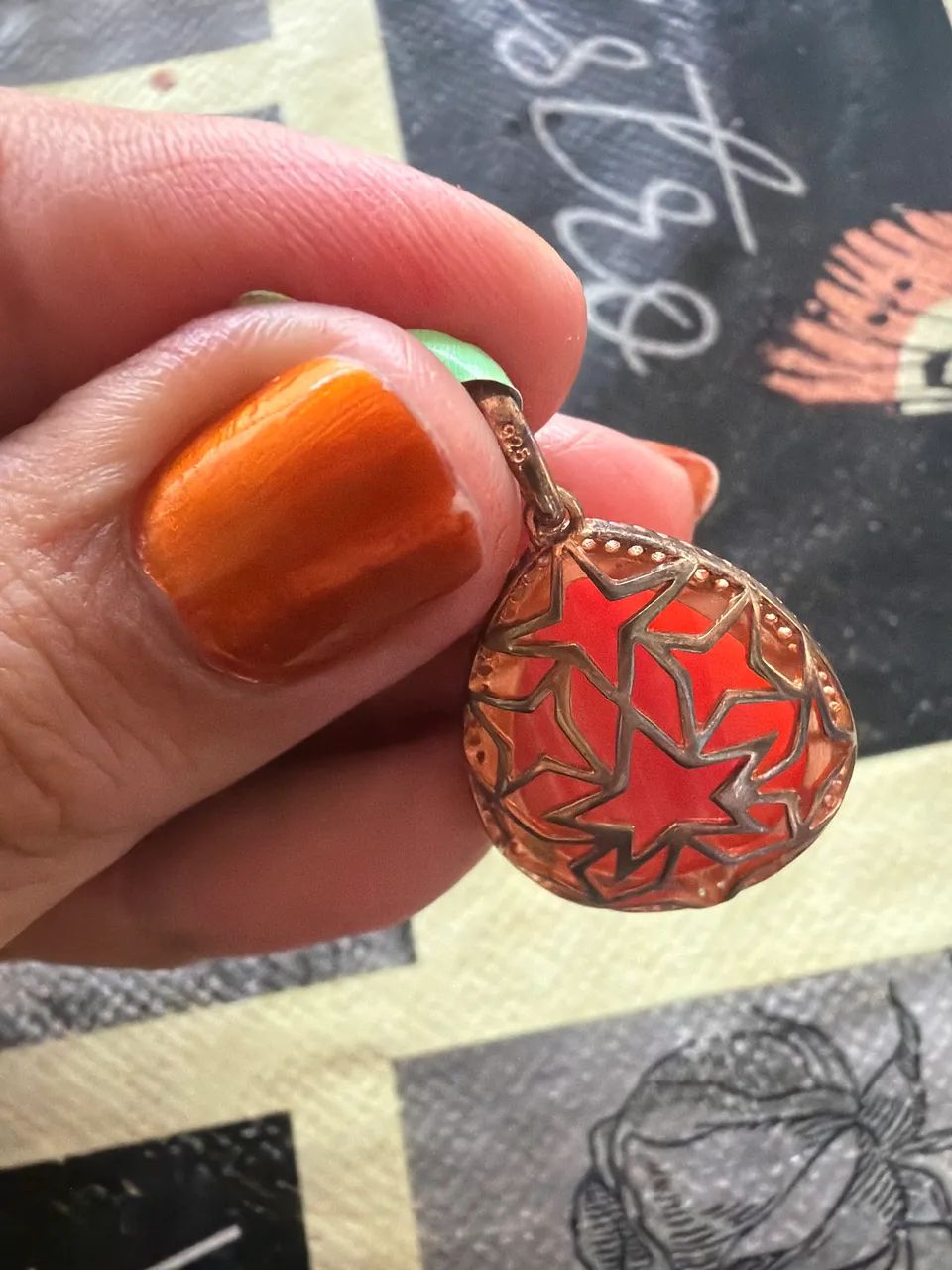Conjunto anel e pingente em prata 925 - Foto 3