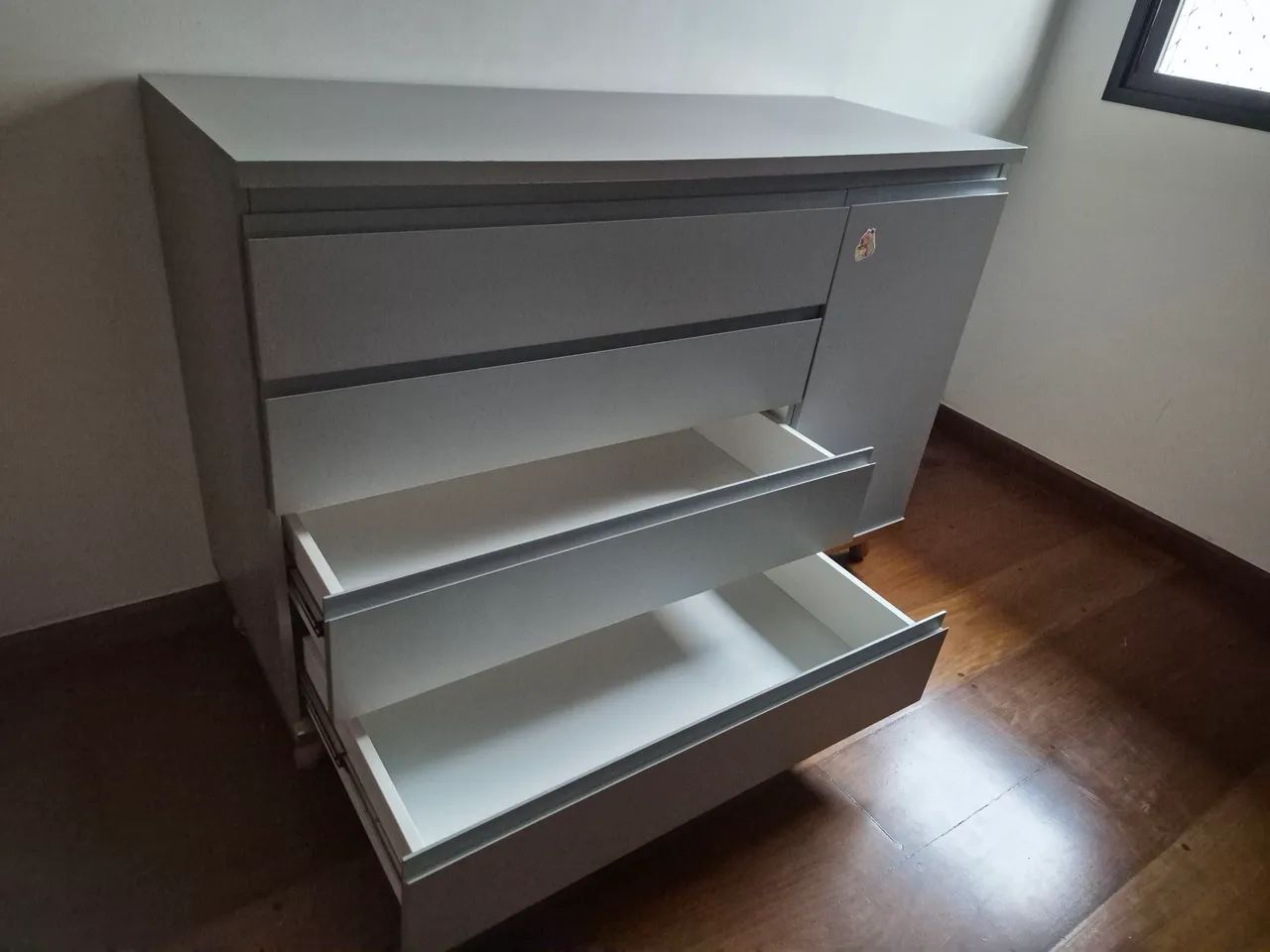 Berço evolutivo 3 em 1 Allegrini com cômoda - Foto 3