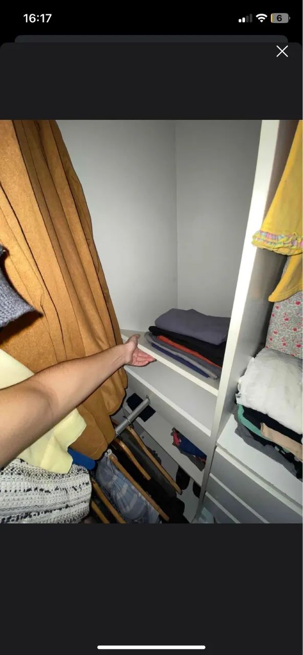 Guarda-roupa branco de canto (DESMONTADO) - Foto 4