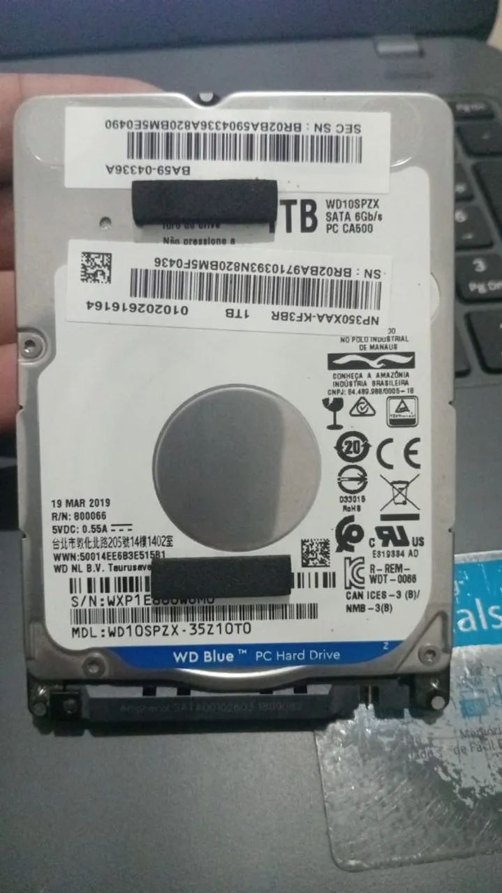 HD notebook/PC  WD blue 1 TB