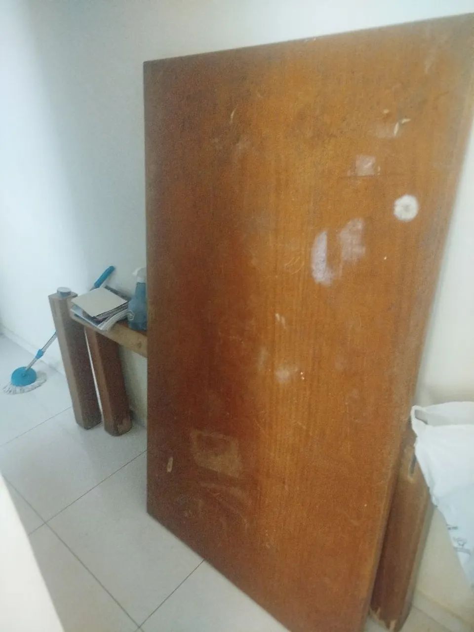 Mesa Rústica para restauração (madeira maciça)