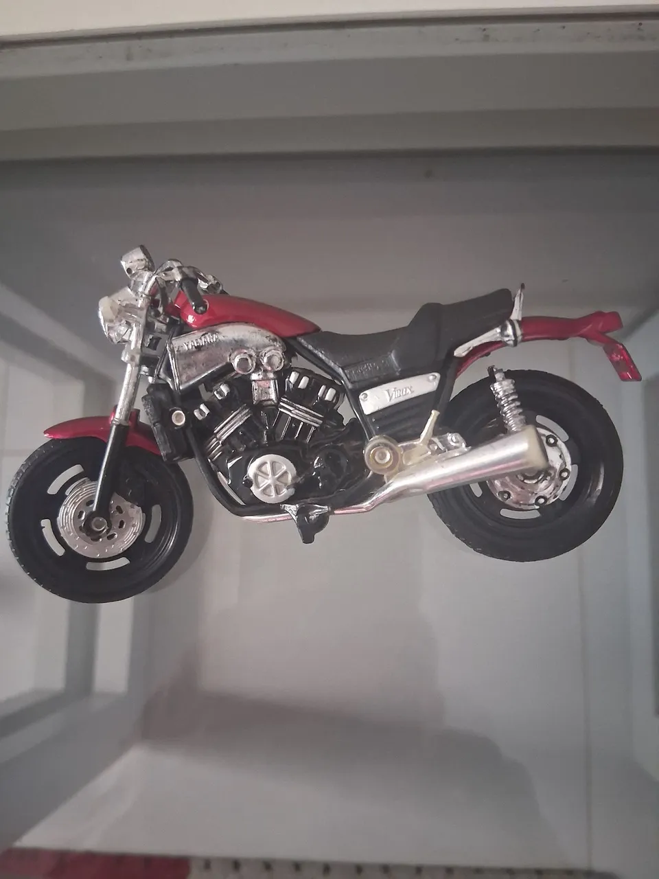 Miniatura Moto Maisto Kawasaki Ninja ZX-12R com base - Escala: 1