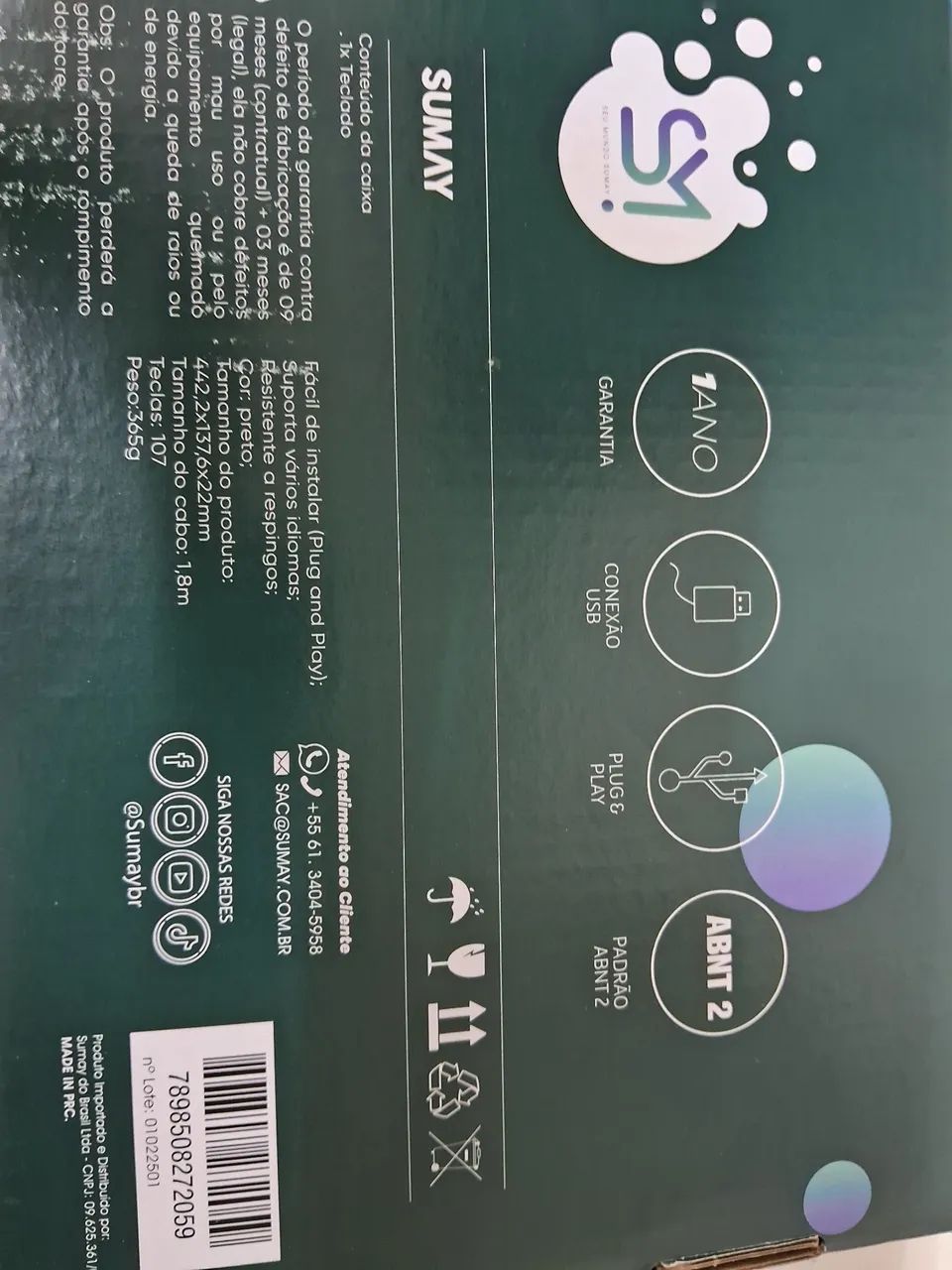 Teclado Sumay Easy Slim ABNT 2 - Foto 3