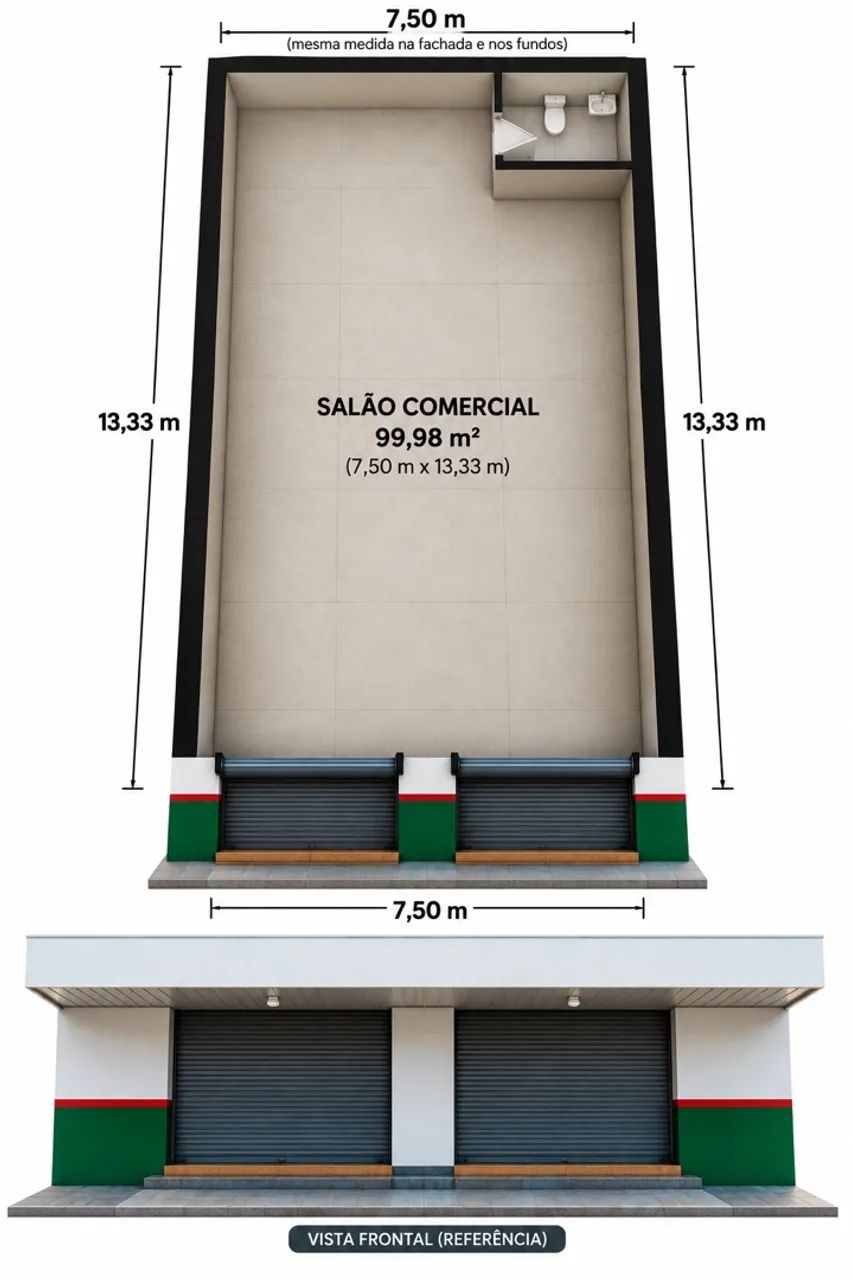Aluga-se Salão Comercial . Disponível a partir de janeiro de 2027. - Foto 2