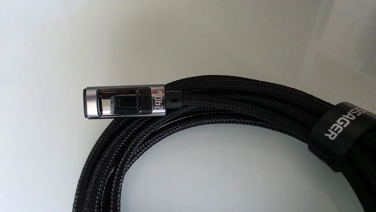 Cabo Essager USB-C 2 metros com display e 240w de potência  - Foto 4
