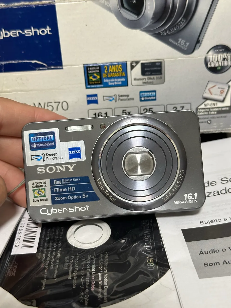 Camera digital Sony Cyber-shot DSC W310 - 12.1MP Zoom 4x (FRETE