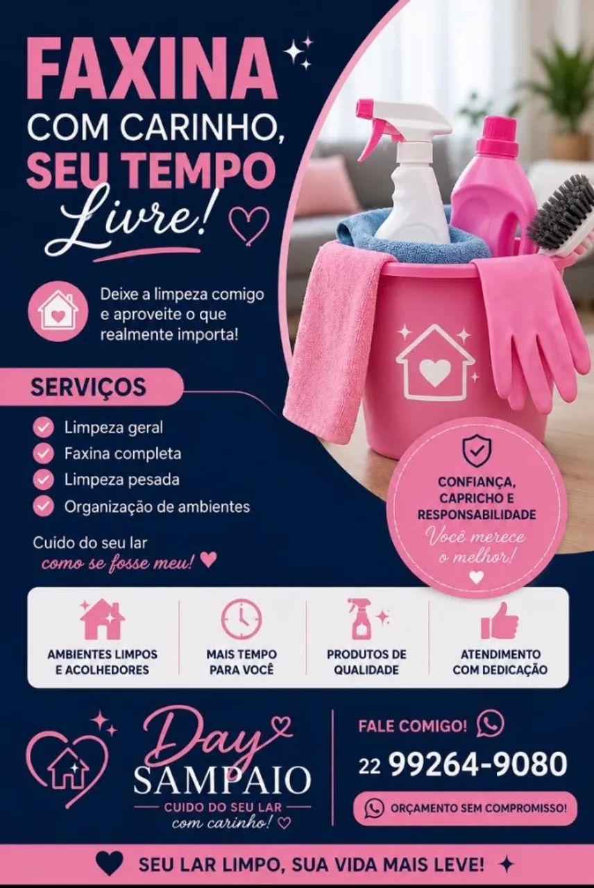 Faxina Completa com Qualidade e Capricho