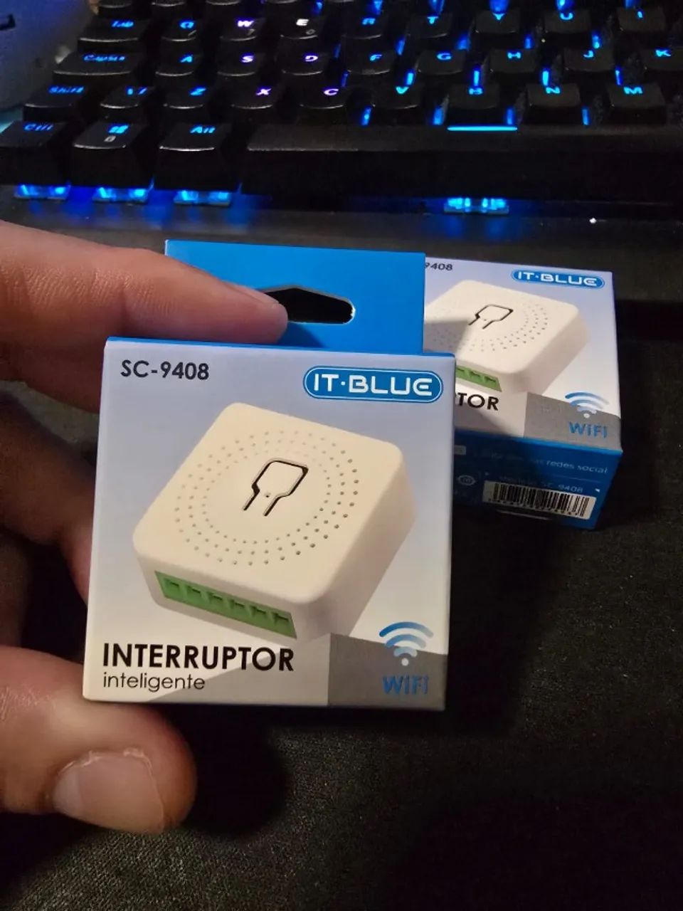 Tomada Inteligente Wi-Fi IT-Blue SC-9408 - Compatível com Alexa e Google Assistente