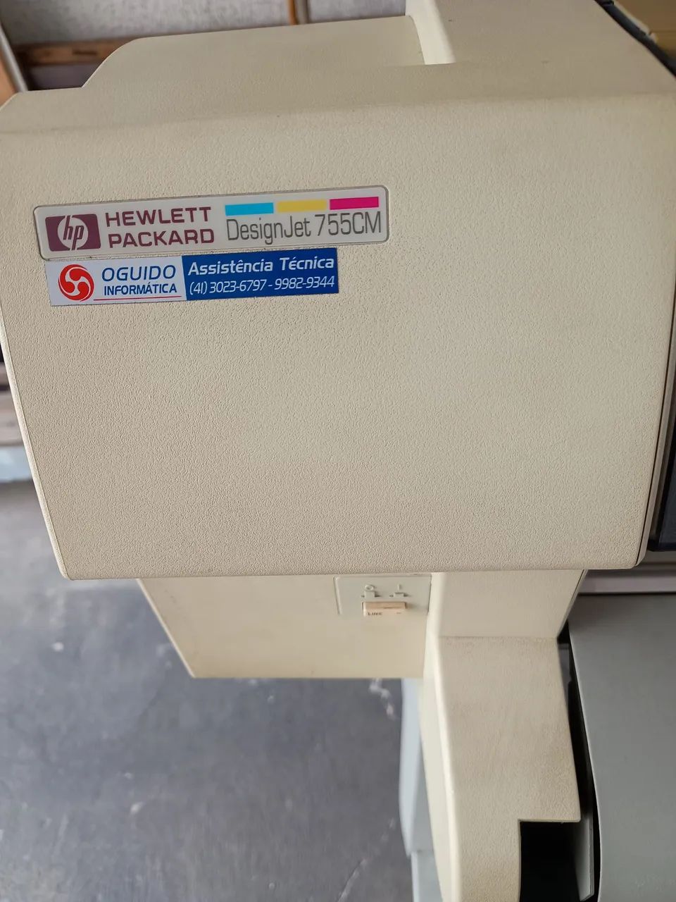 Vendo Impressora plotter hp designjet 755cm, funcionando.  - Foto 3