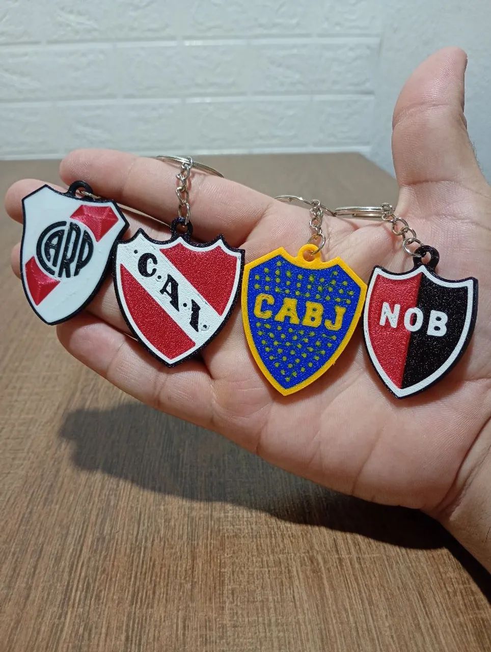 Kit com 4 chaveiros 3d clubes da Argentina escolha e envie no chat!