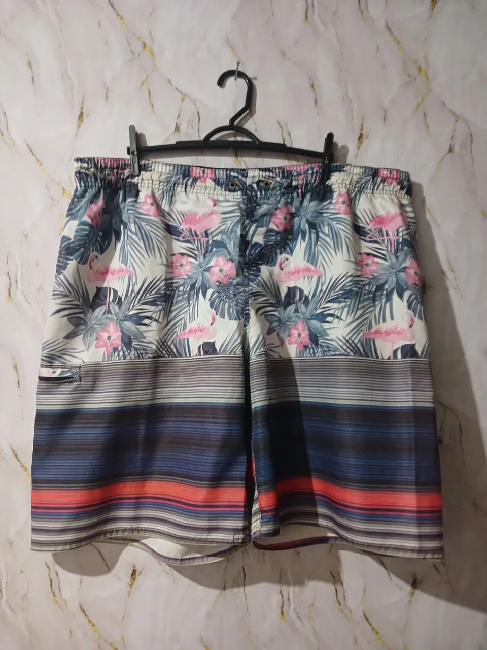 Bermuda plus size de praia florida  - Foto 3