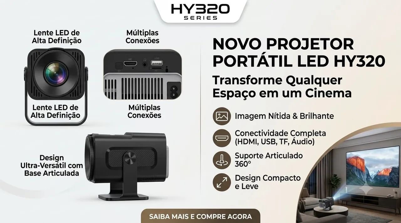 Projetor de imagem LED 