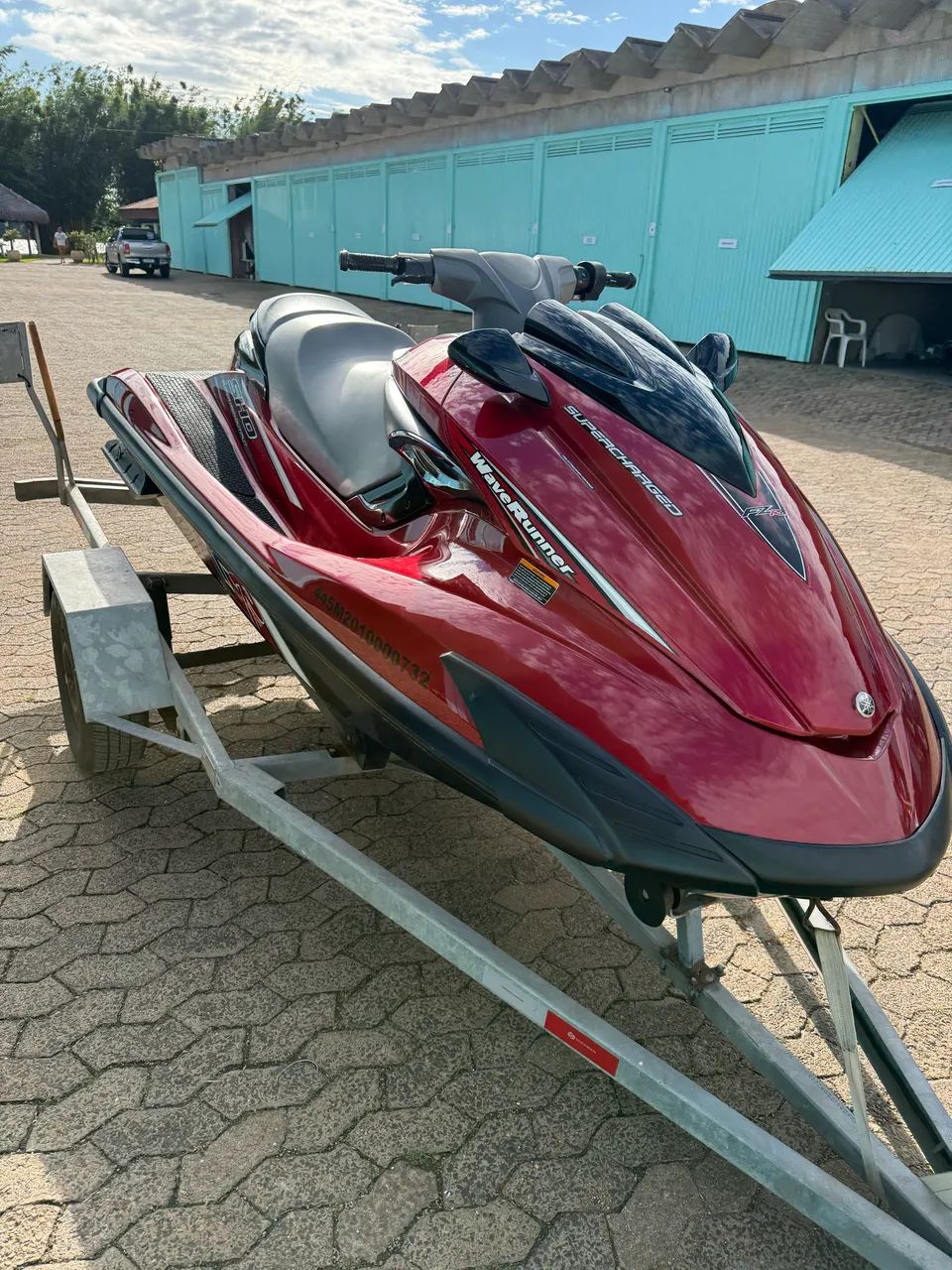 et Ski Yamaha FZR TURBO 1.8 SHO, ano 2010, cor vermelha vibrante. - Foto 3