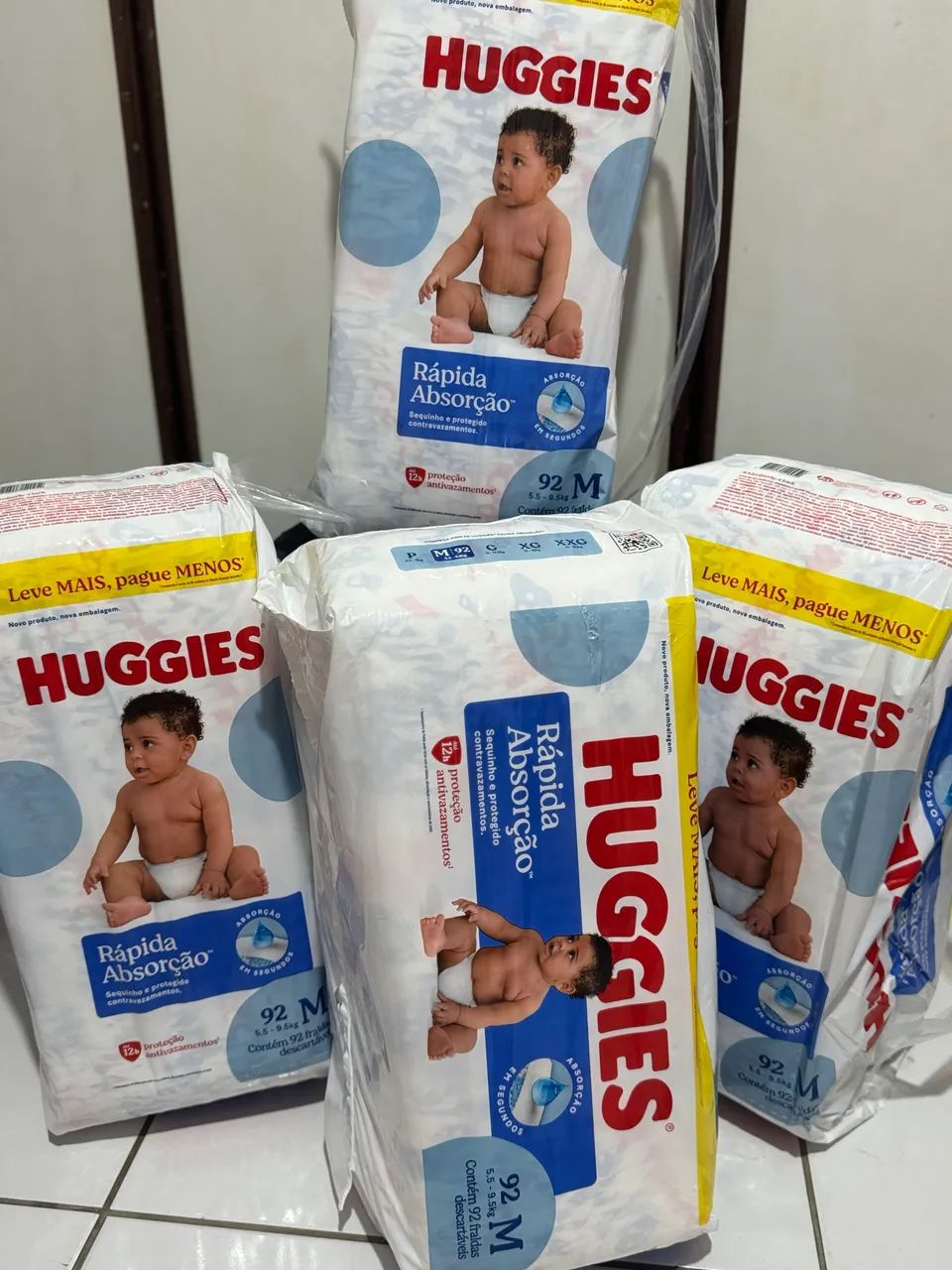 ? Fraldas Huggies - Novas e Lacradas | Preço de Oportunidade