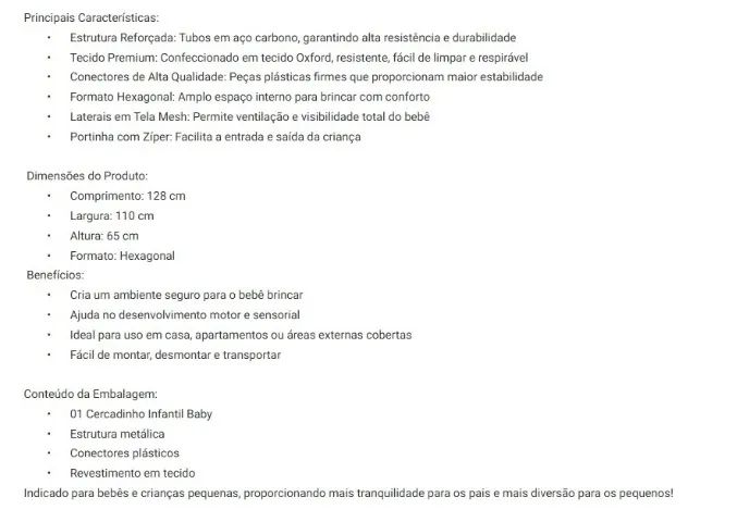 Cercadinho Infantil  - Foto 2