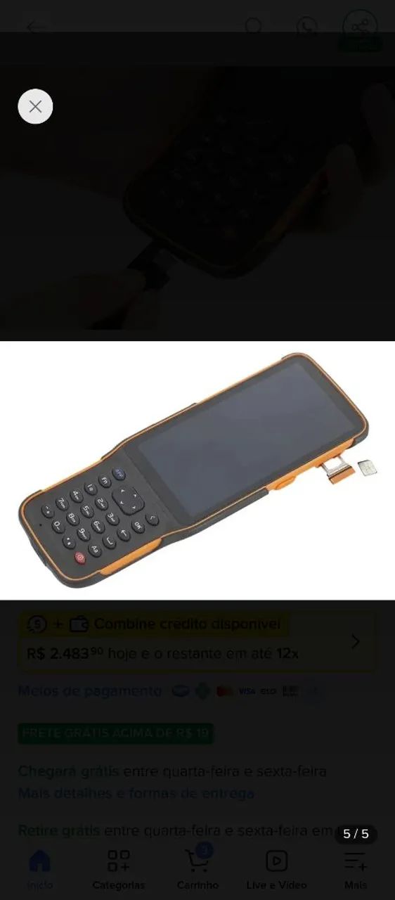 Leitor de código de barra Android 10 - Foto 5