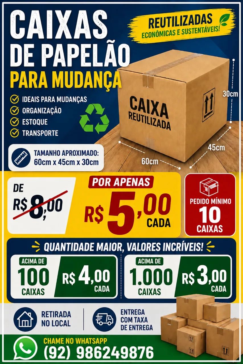Caixas de papelão  