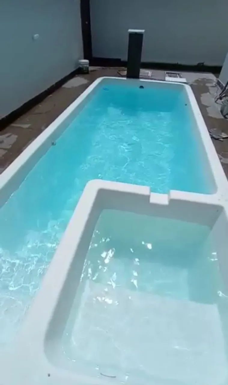 Piscina de fibra com Spa integrado e instalação/acessórios  - Foto 3