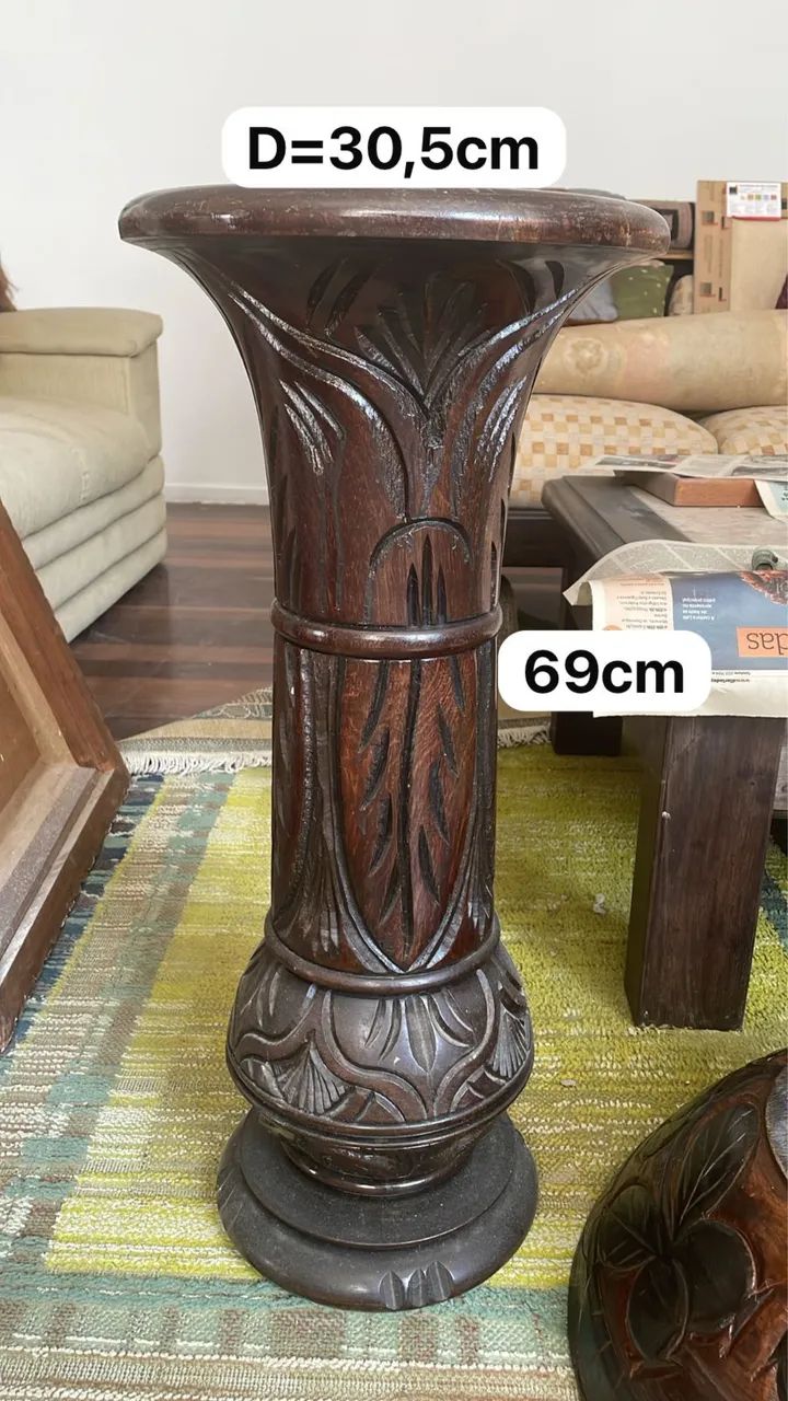 Vaso de Madeira Médio PARTE 2 - Foto 2