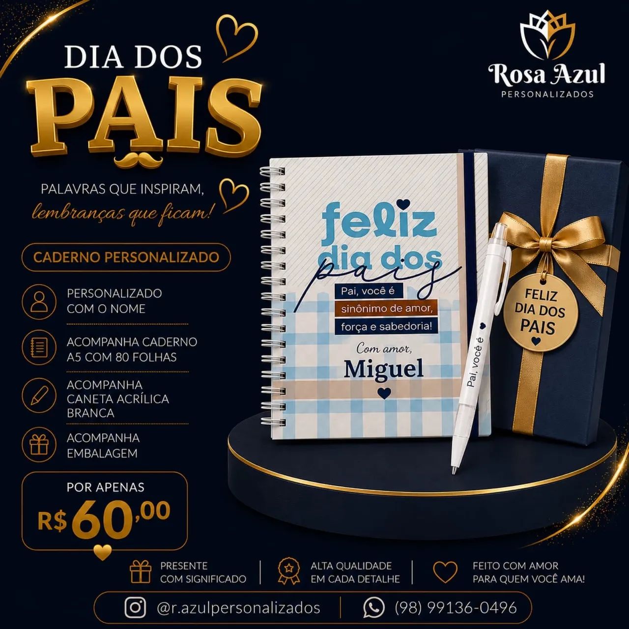 Caderno dia dos pais 