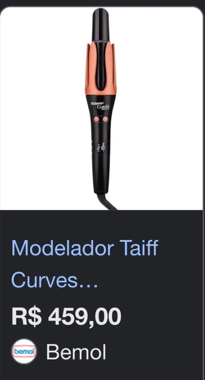 Vende-se modelador de cachos automático Taiff - Foto 3