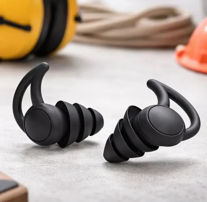 Kit 3 protetores auriculares de silicone reutilizáveis com cancelamento ruídos até 45 db. - Foto 3