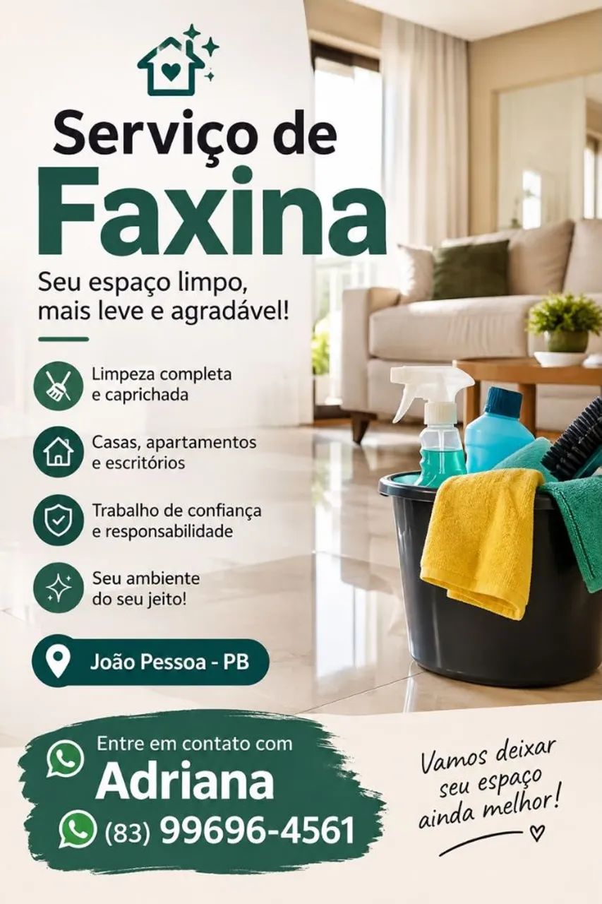 Faxinas em geral 
