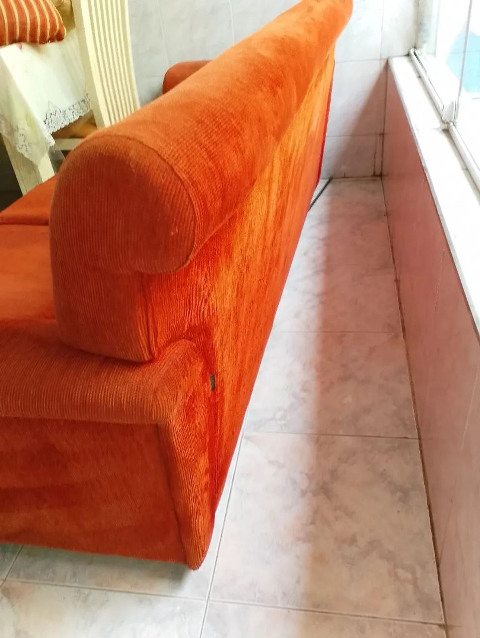 Sofá 3 Lugares Sidlar Vermelho <br> - Foto 2