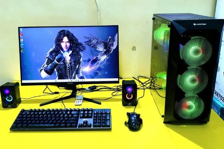 PC Gamer Xeon Placa Vídeo RX 580 8gb Ssd 512 Hd 1Tb 16gb Memoria Ddr4 Tela 24 180Hz  - Foto 5