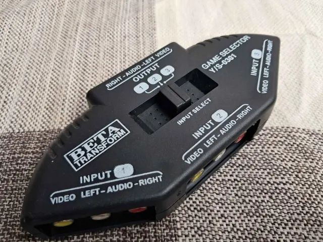 Chaveador Beta Teansform AV/RCA seletor 3 entradas e 1 saida p TV, DVD, ps2 , ps3 - Foto 6