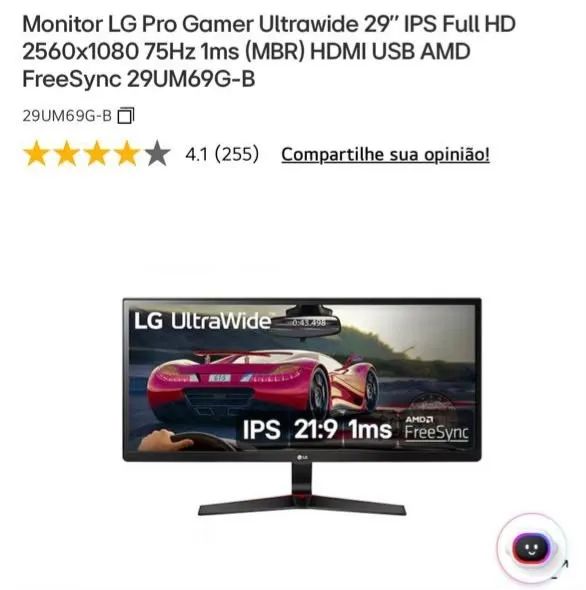Monitor LG 29" Ultrawide PRO 29UM69G-B - Foto 5