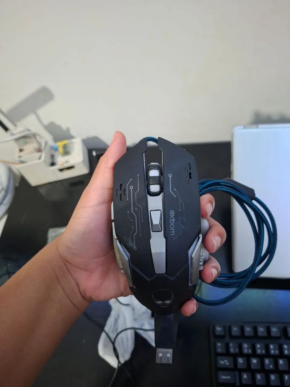 Mouse Gamer Ebox USB com Fio - 6 Botões