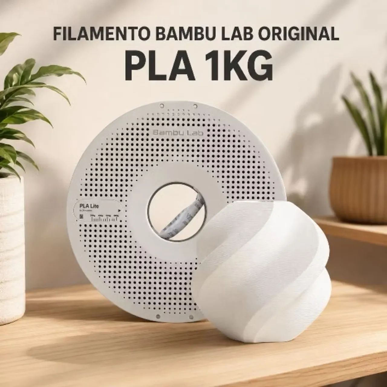 Filamento bambu Lab Pla lite com carretel  - Foto 3