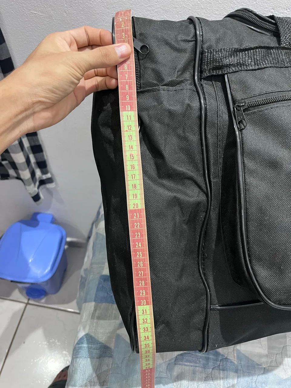 Bolsa de viagem grande , preta  - Foto 3