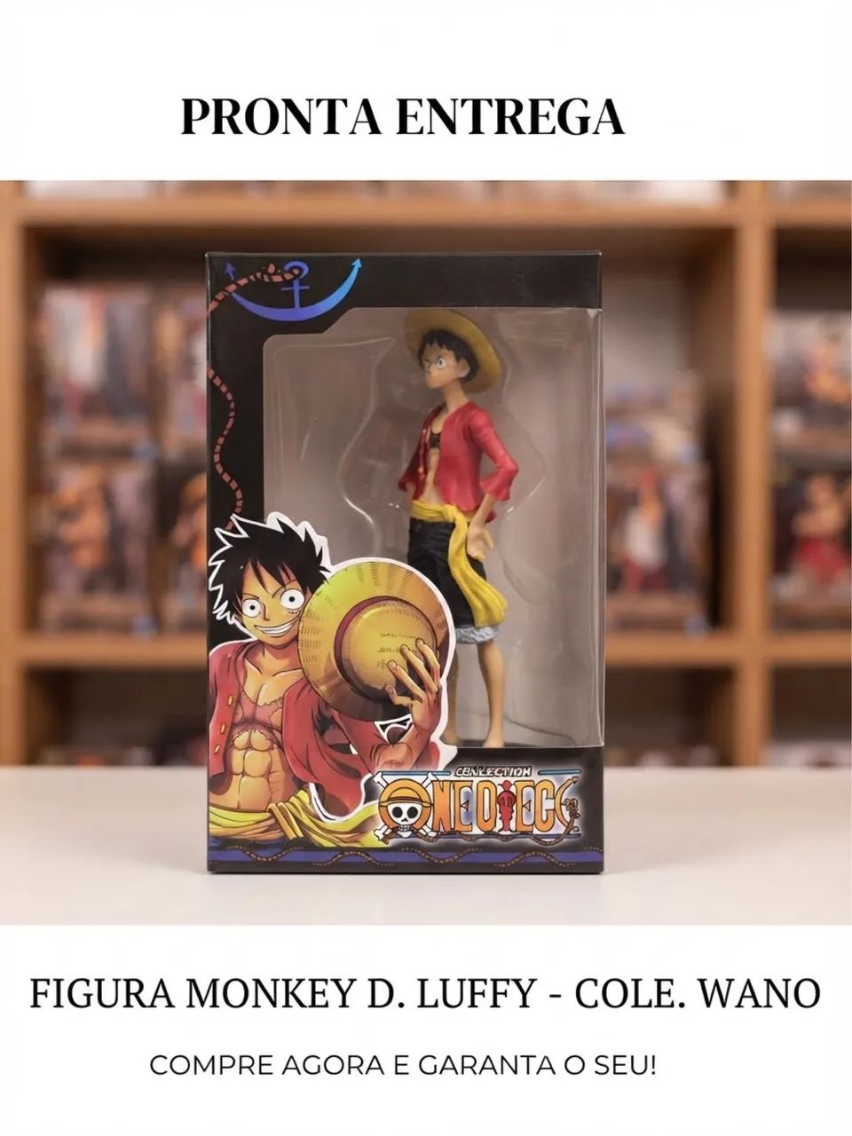 Action Figure Monkey D. Luffy - One Piece (Coleção Wano) - Novo/Na Caixa