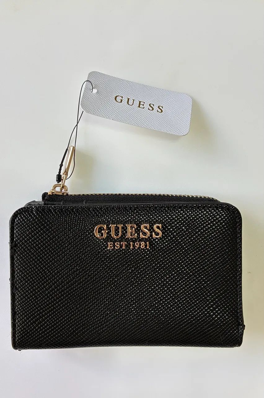 Carteira Feminina Guess Preta Campacta - Foto 5
