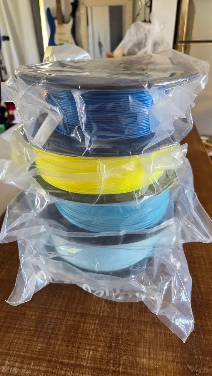 LOTE DE 3,5 KG DE FILAMENTO PLA PARA IMPRESSÃO 3D