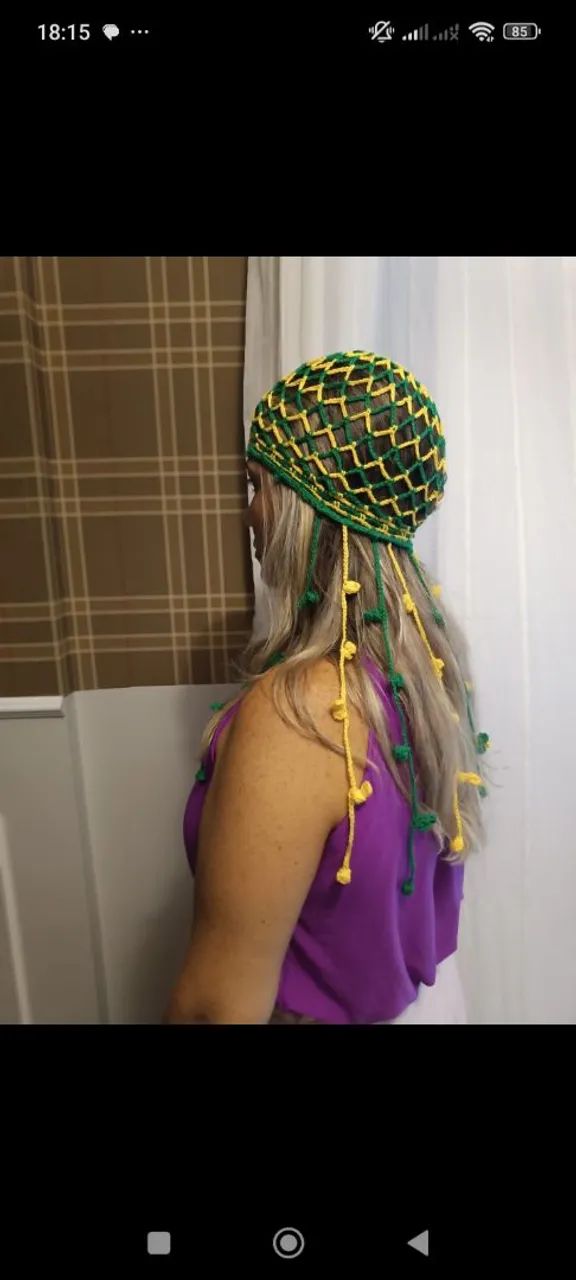 Headpience de crochê com mais acessório  - Foto 2
