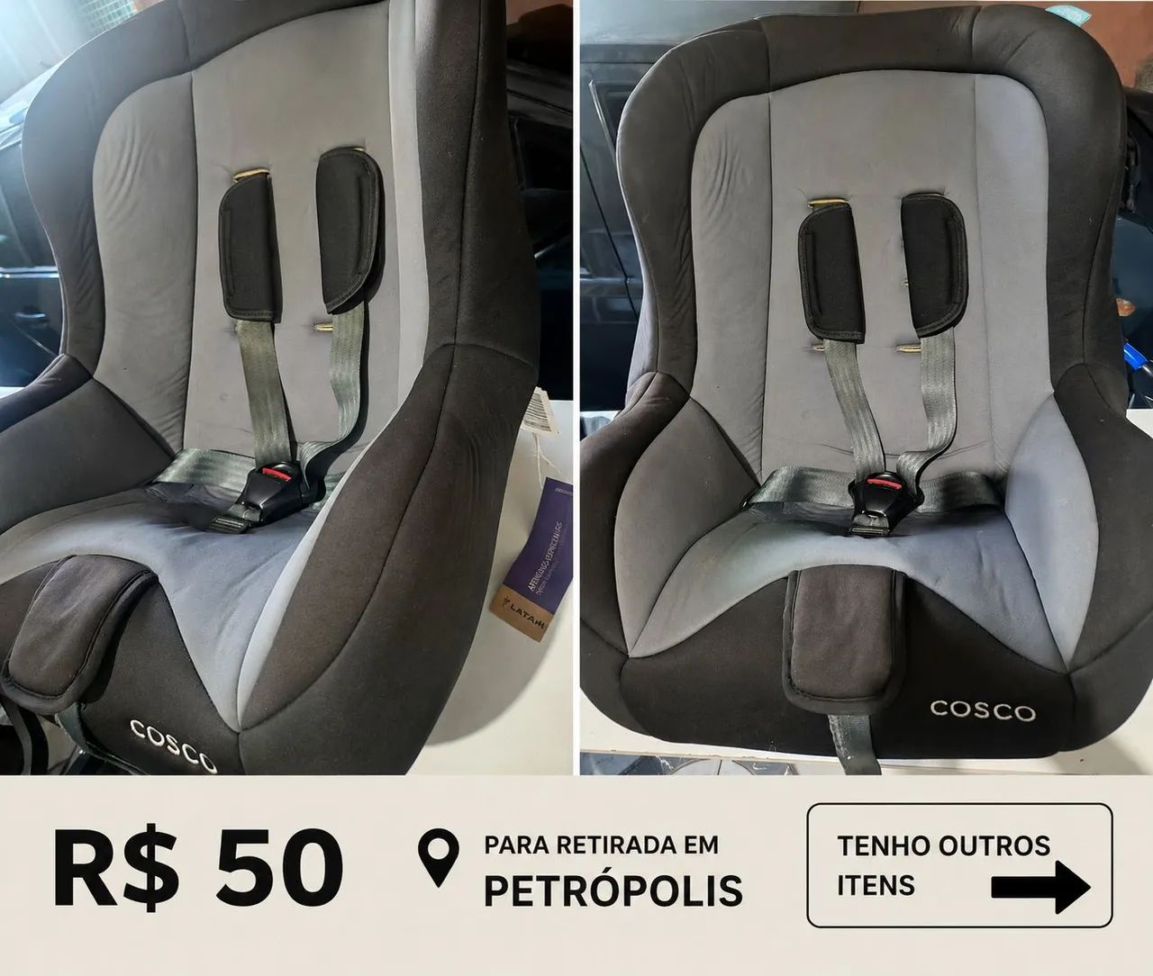 Cadeirinha auto bebê 