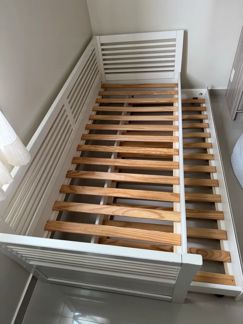 CAMA SOLTEIRO MAIS COLCHÃO MAIS CAMA AUXILIAR  - Foto 2